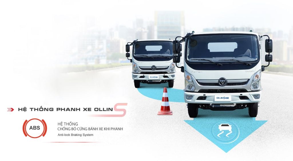 ABS xe tải 1.9 tấn Foton Thaco Ollin S490