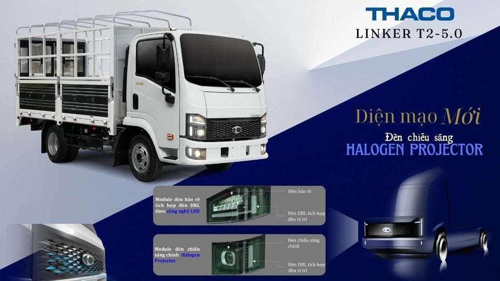 Ngoại thất Thaco Linker T2-5.0