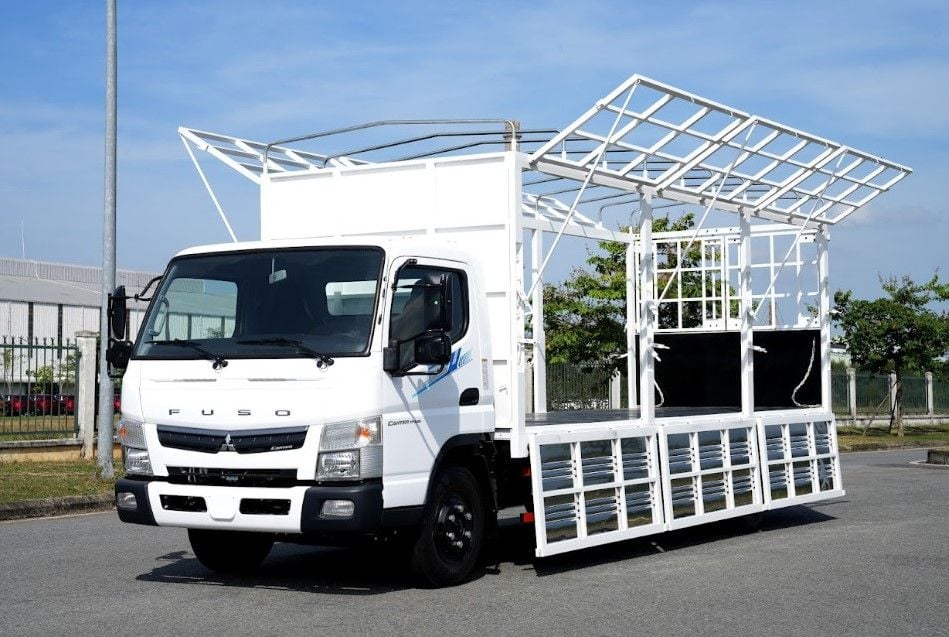 Giá xe tải 5 tấn Mitsubishi Fuso Canter TF8.5L thùng mui bạt