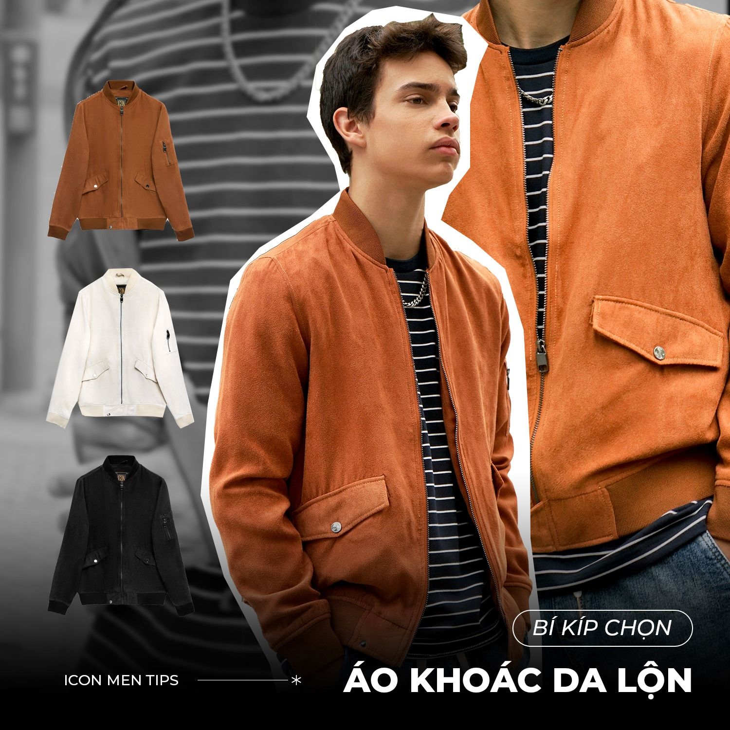 Trọn Bộ Bí Kíp Hướng Dẫn Chọn Áo Khoác Da Lộn