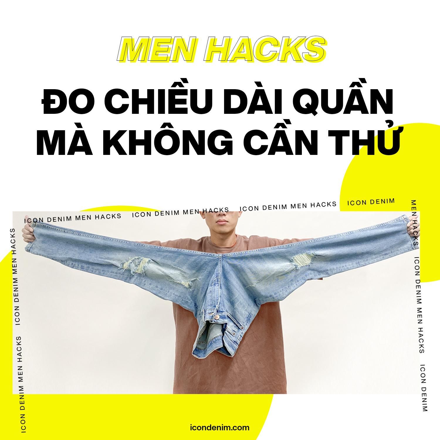 Đo Chiều Dài Quần Jean Không Cần Thử