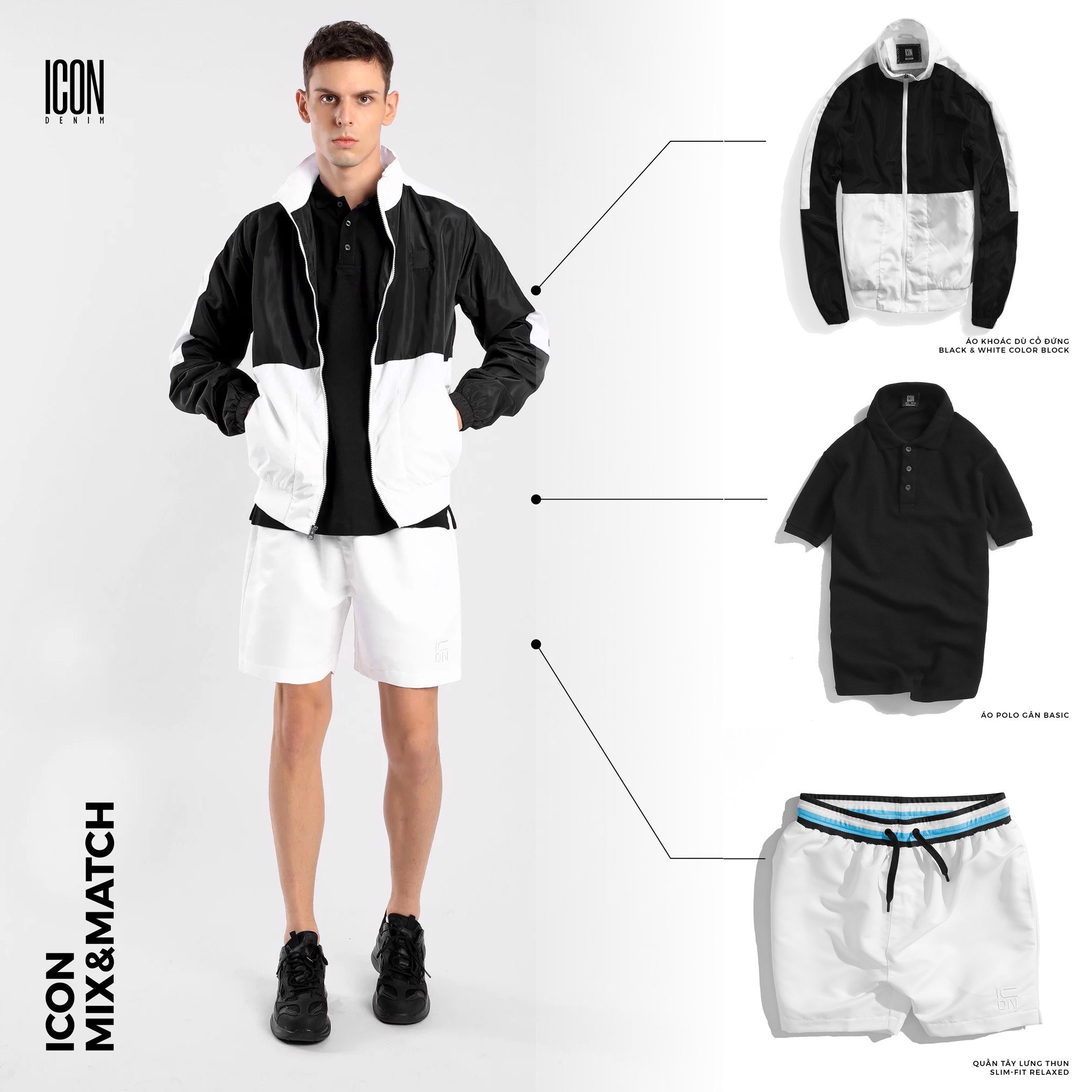 ICON MIX & MATCH | Black & White Monochrome Outfit