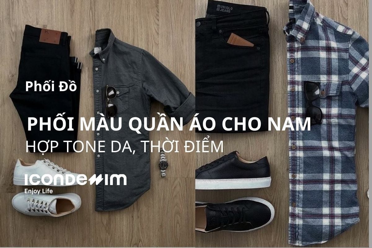 20 Cách phối màu quần áo nam theo màu da, phù hợp thời điểm.