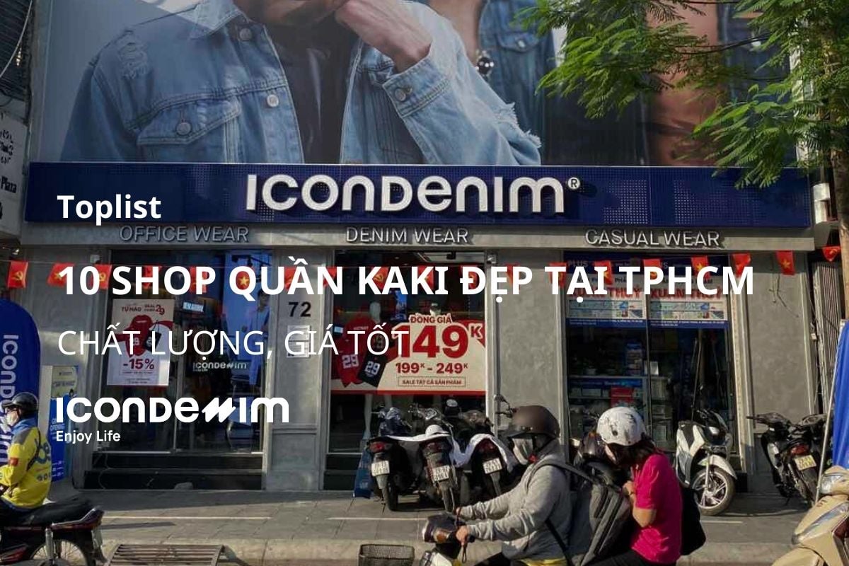 Top 10 shop quần kaki nam tại TPHCM chất lượng, giá tốt