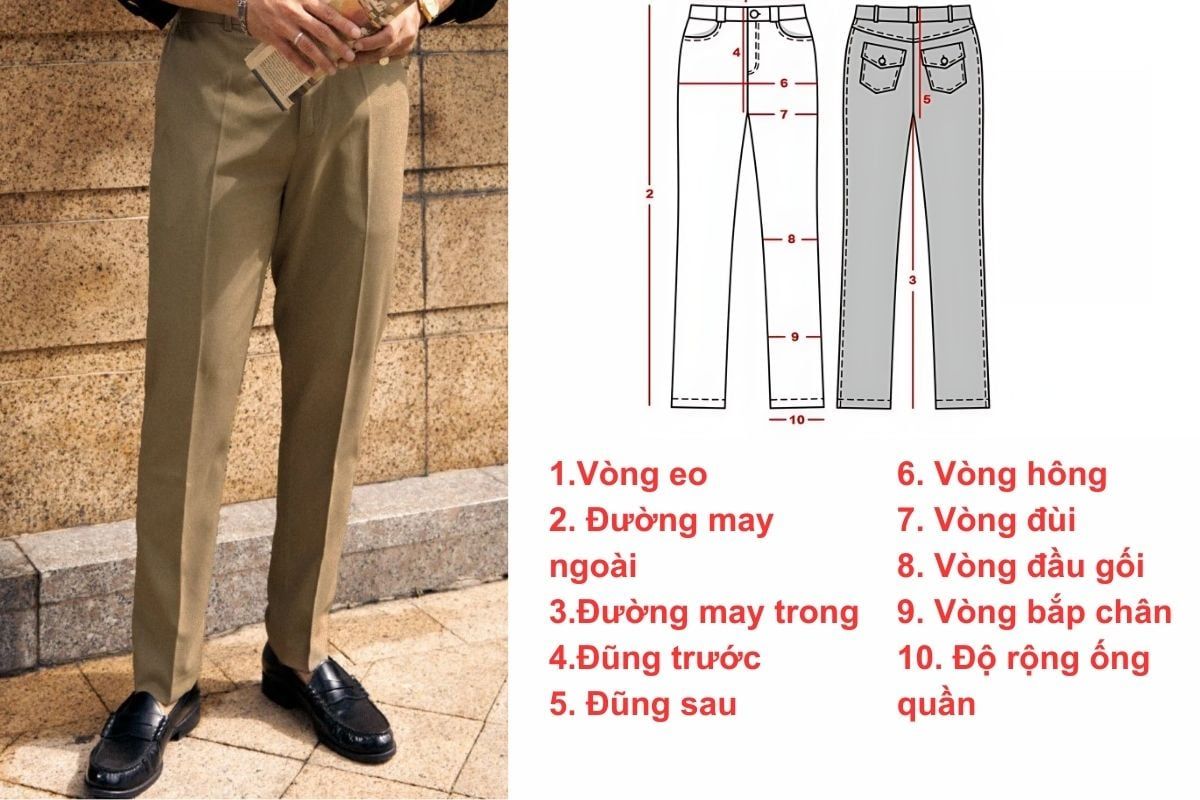 Hướng Dẫn Cách Chọn Size Quần Tây Nam Chuẩn Nhất