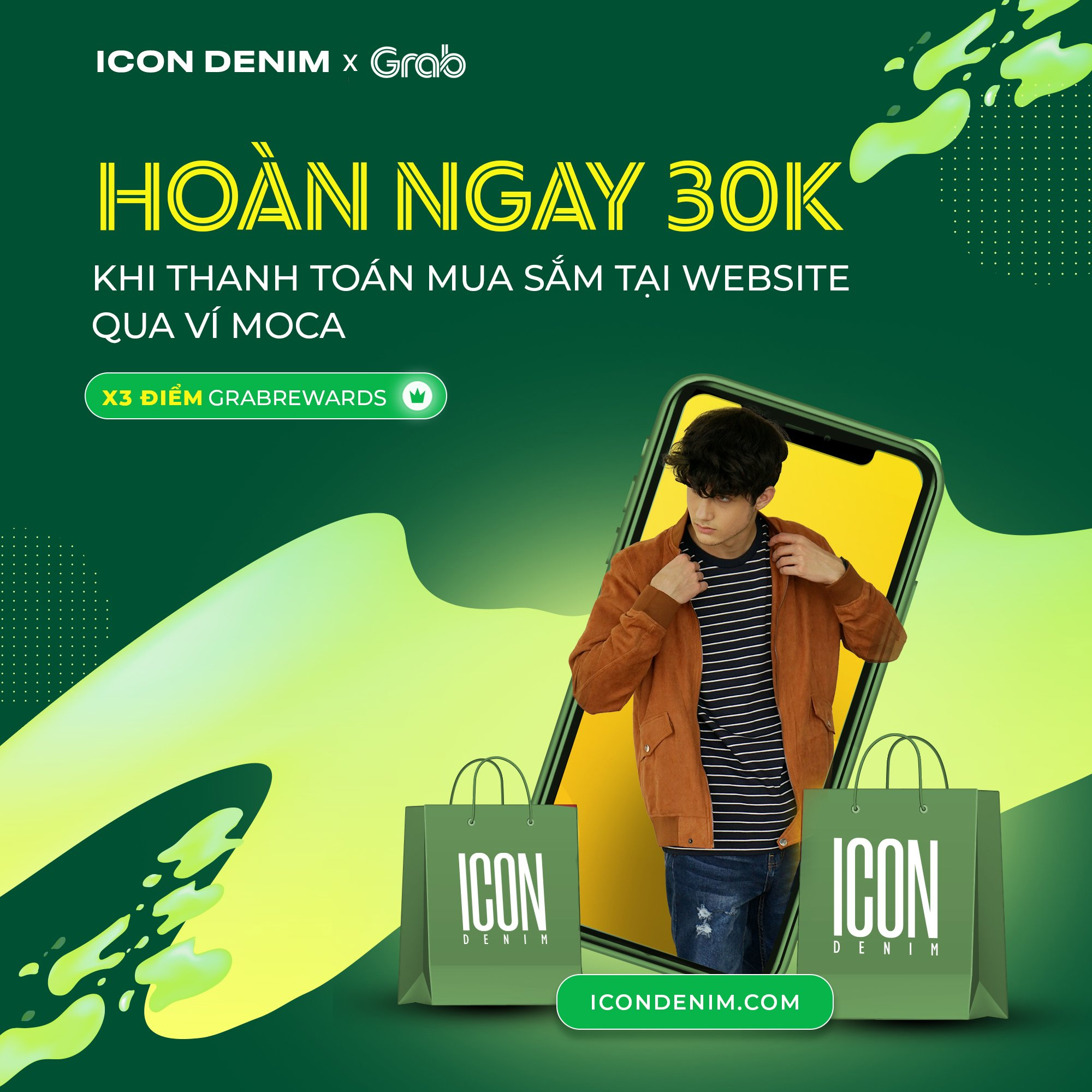 Hoàn Ngay 30k Mua Sắm Tại icondenim.com Khi Thanh Toán Qua Moca