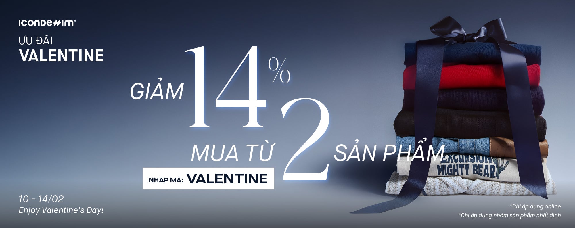 VALENTINE - MUA TỪ 2 GIẢM 14%