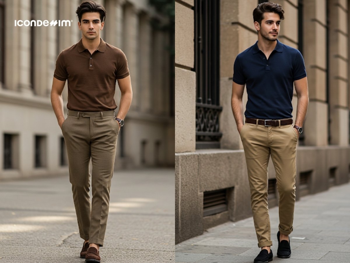 Áo polo, quần kaki và giày lười -  outfit mùa hè cho dân văn phòng
