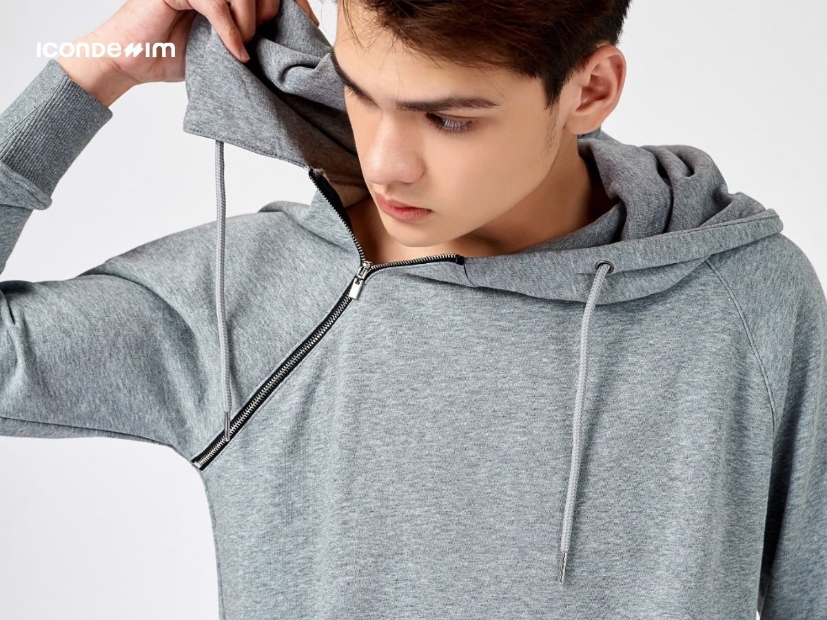 Thiết kế áo hoodie zipper mang đến phong cách trẻ trung, năng động