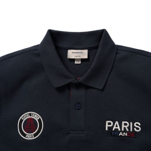 Áo Polo Nam Hoạ Tiết Paris Form Regular