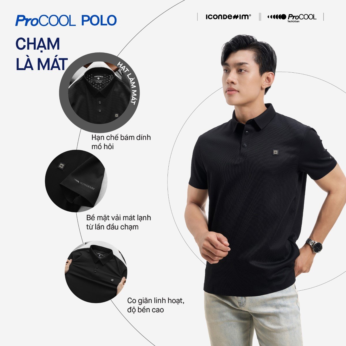 Áo polo ProCOOL Seam Sealing Form Slim