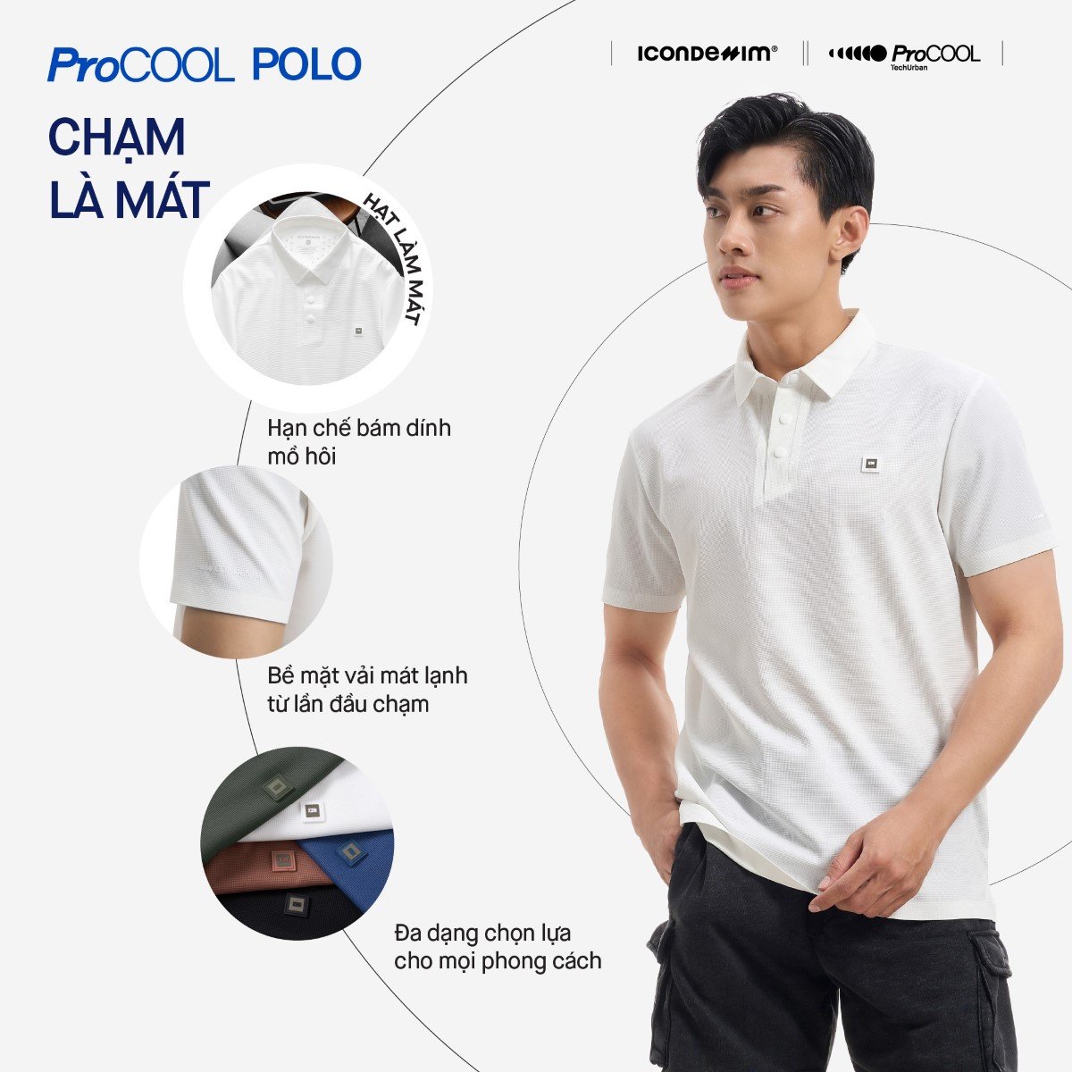 Áo polo ProCOOL Seam Sealing Form Slim