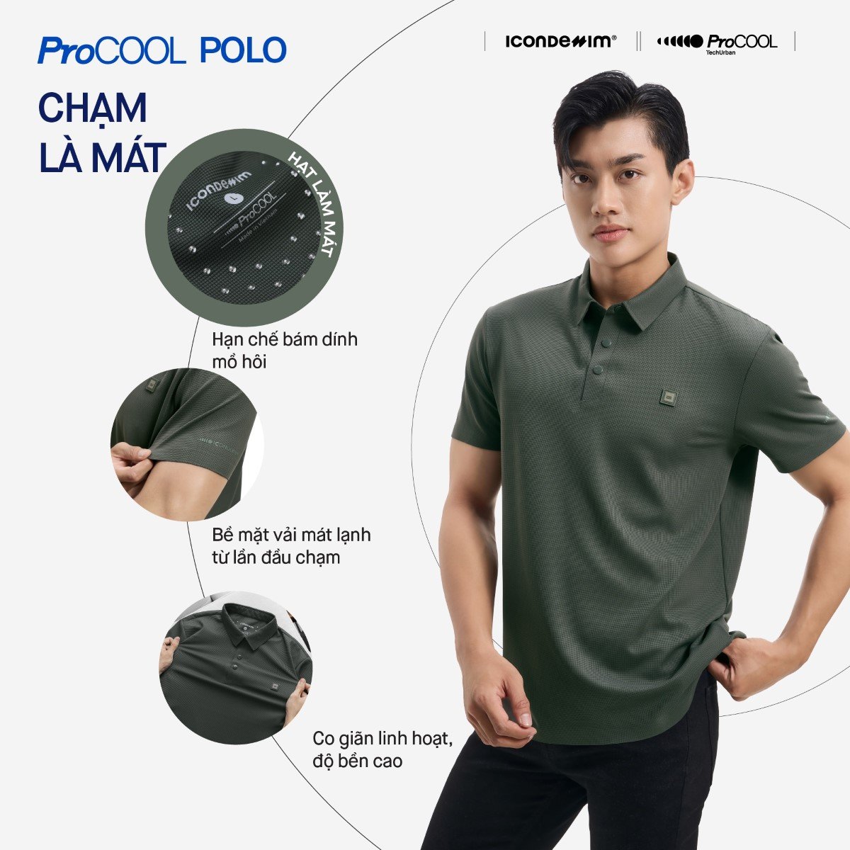 Áo polo ProCOOL Seam Sealing Form Slim