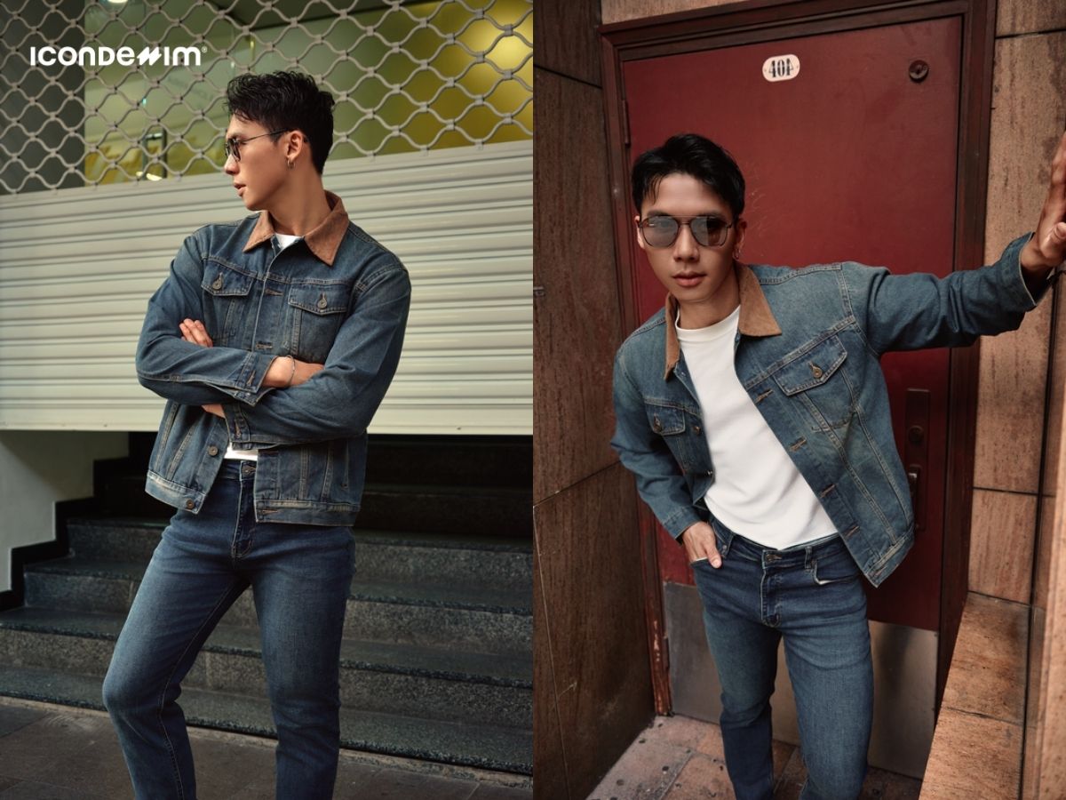 Denim on denim nam tính, chống nắng