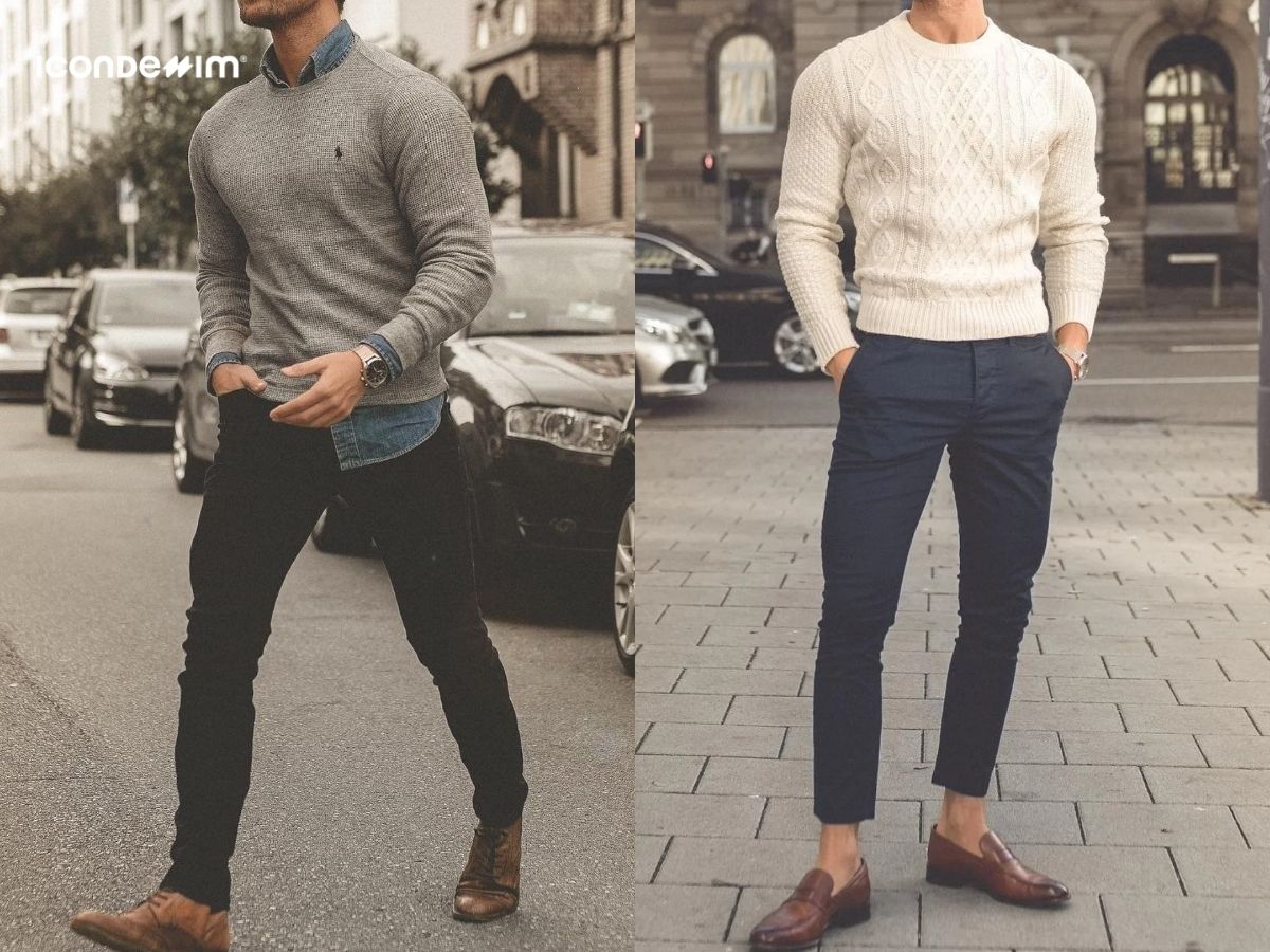 Diện outfit mùa đông thời thượng với áo len tay dài