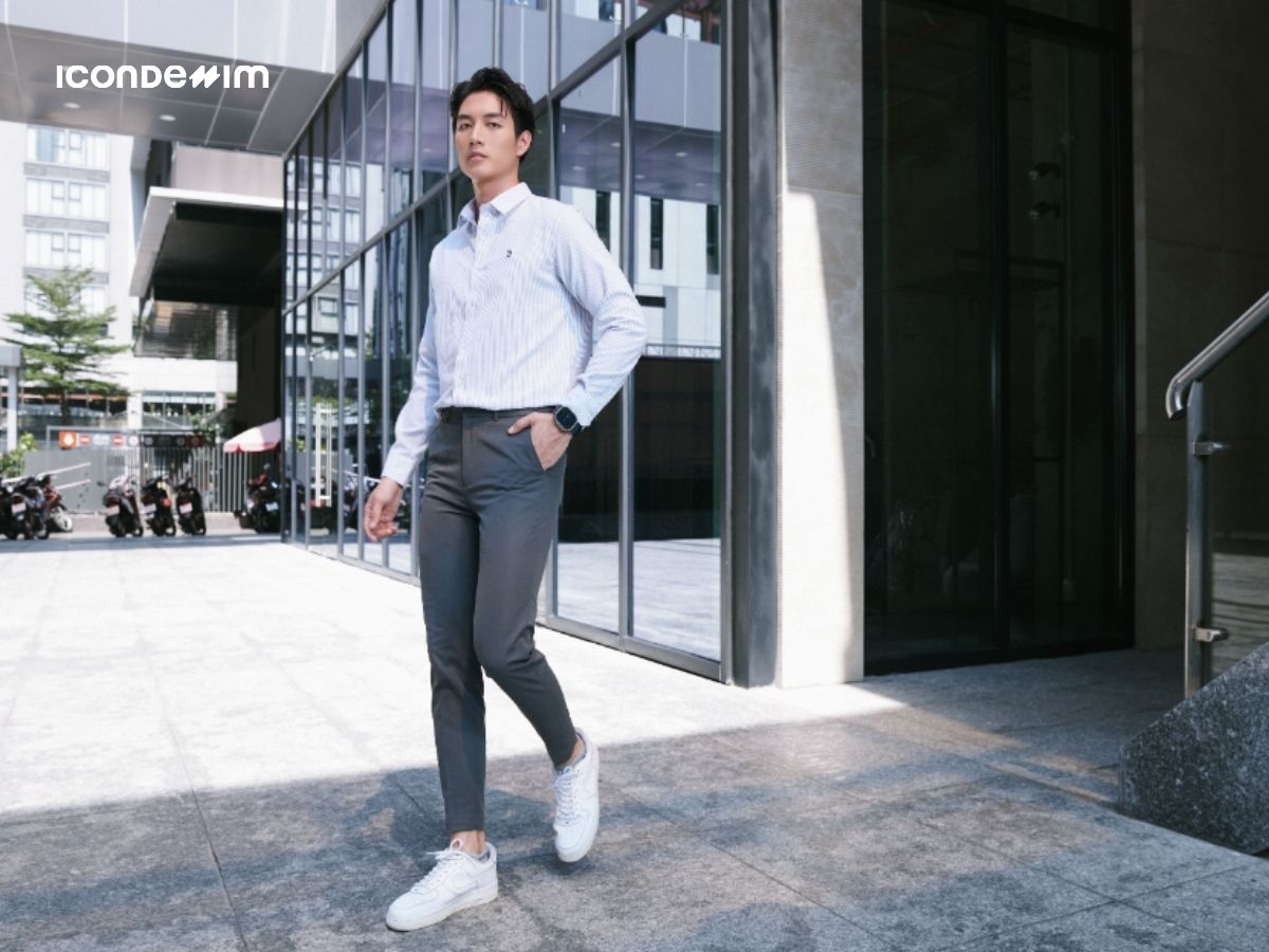 Quần tây áo sơ mi là outfit công sở bất hủ của phái nam