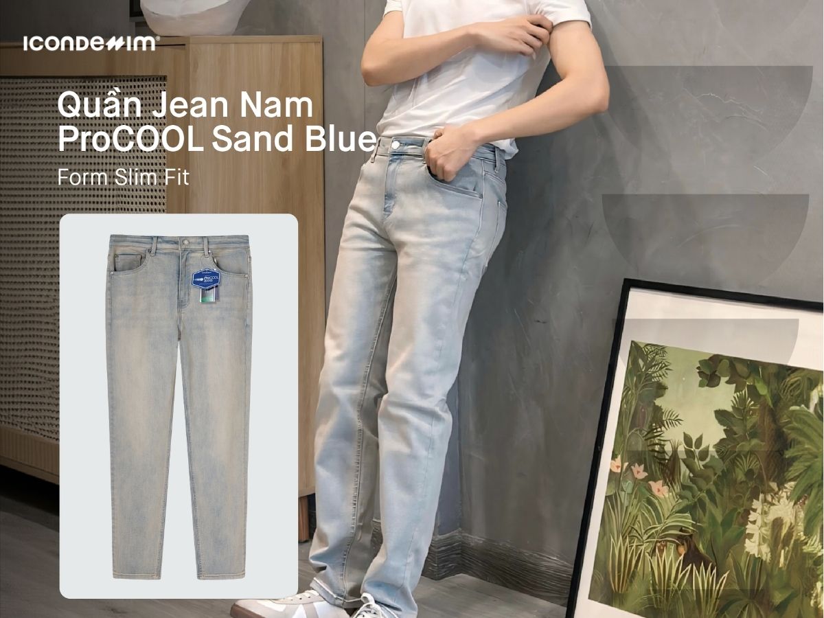 Quần jeans procool sand blue siêu mát