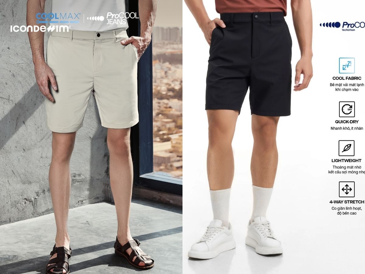 Những mẫu quần short nam mùa hè cực thời thượng