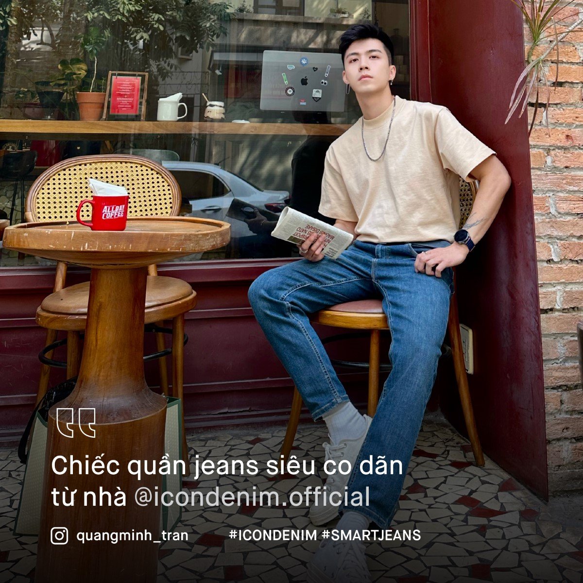 Phối đồ với quần smart jeans