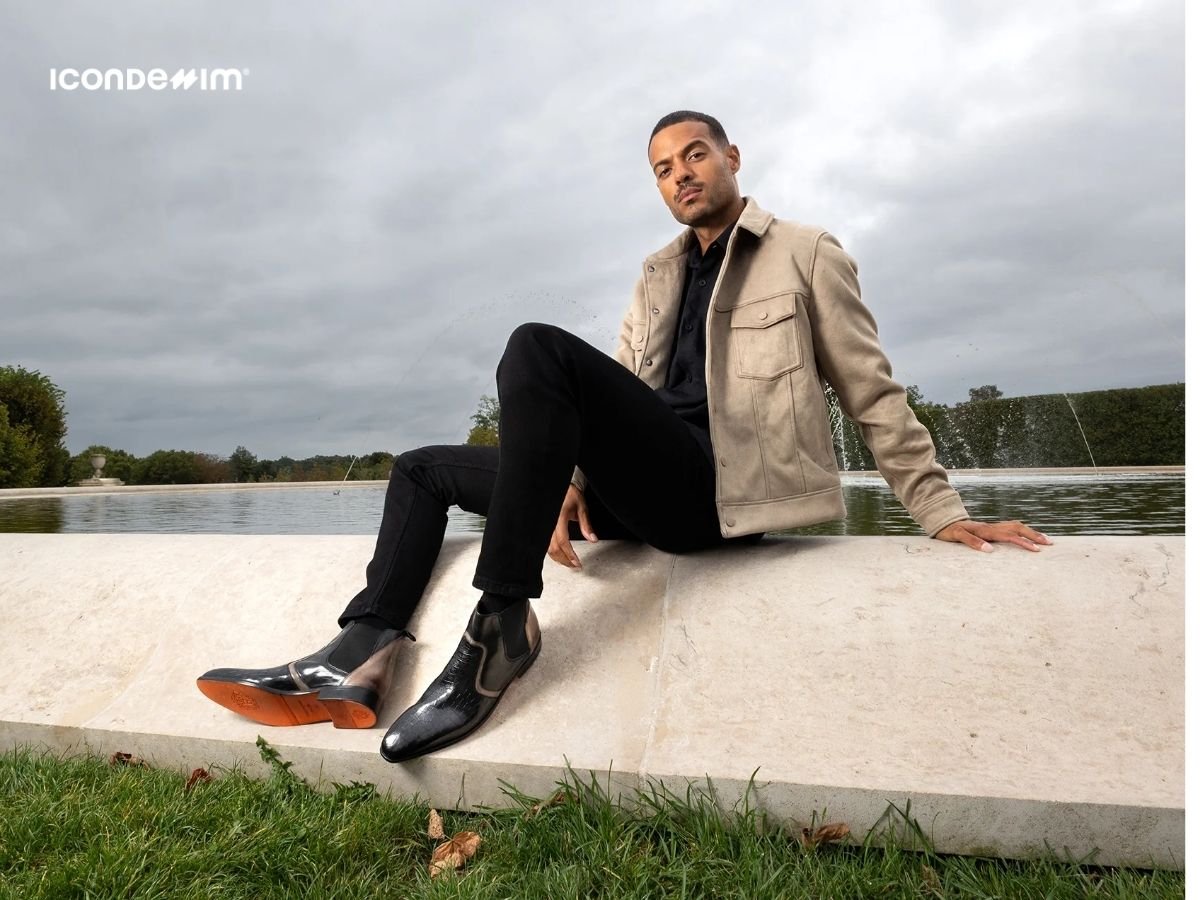 Giày Chelsea boots phối với quần jeans
