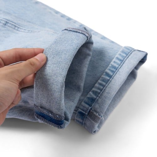 Quần Jean Nam Edge Link Light Blue Form Baggy