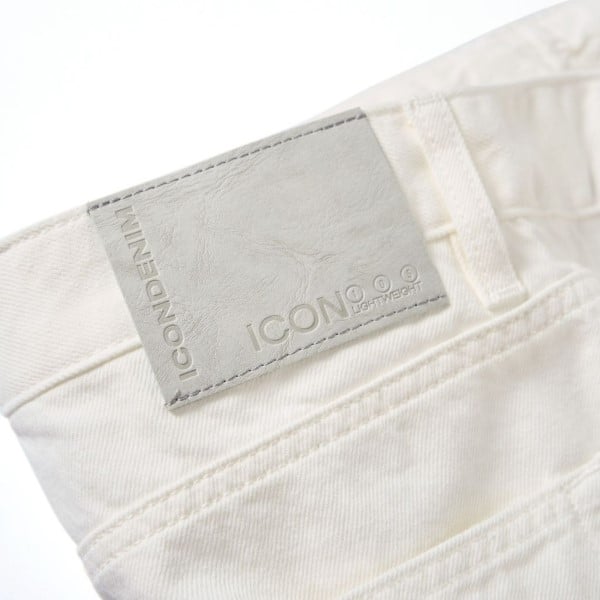Quần Jean Nam Siêu Nhẹ Ống Suông ICON105 Lightweight Off White Form Straight