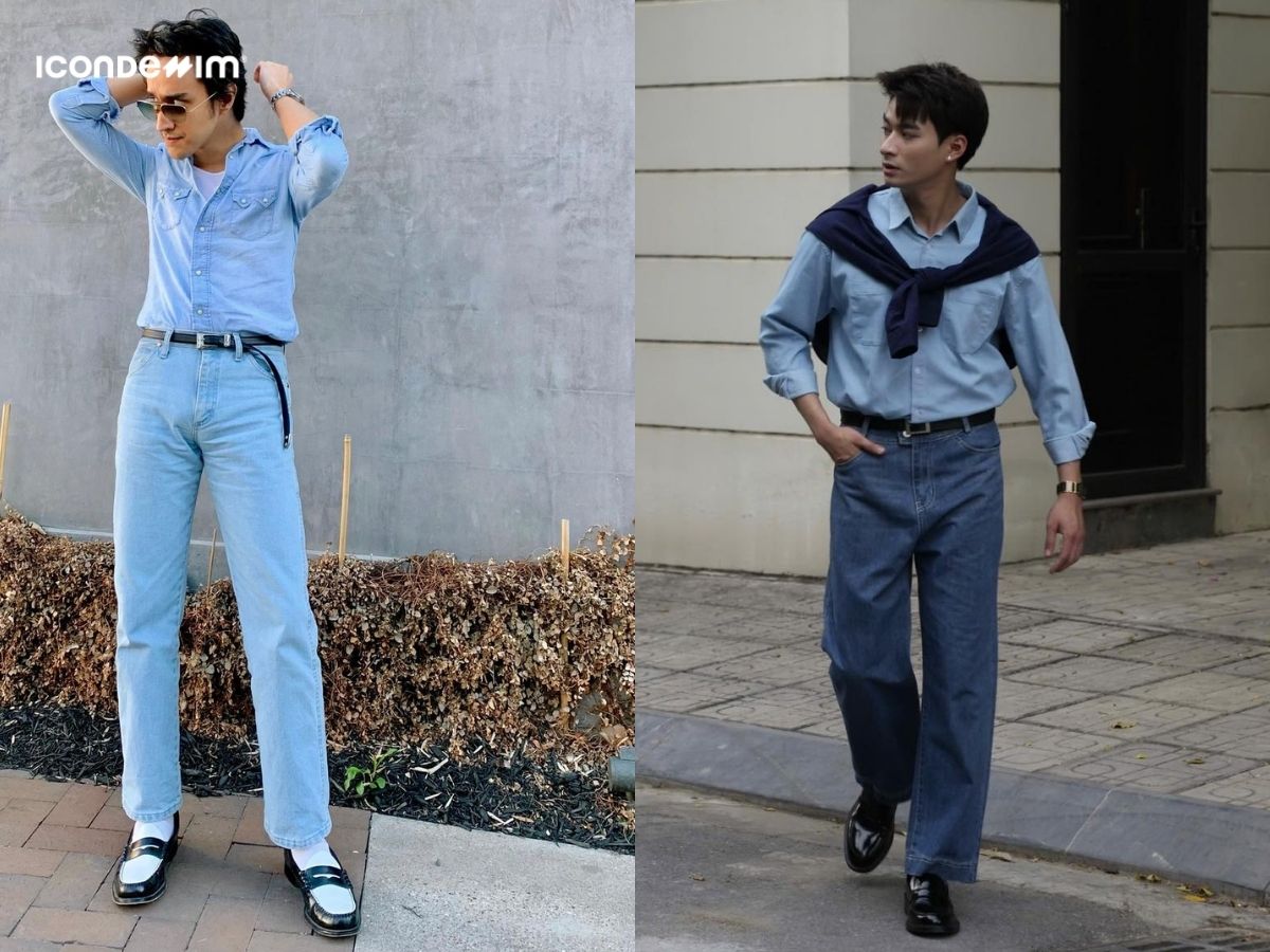 Mix quần jeans với giày loafer thanh lịch và phong cách
