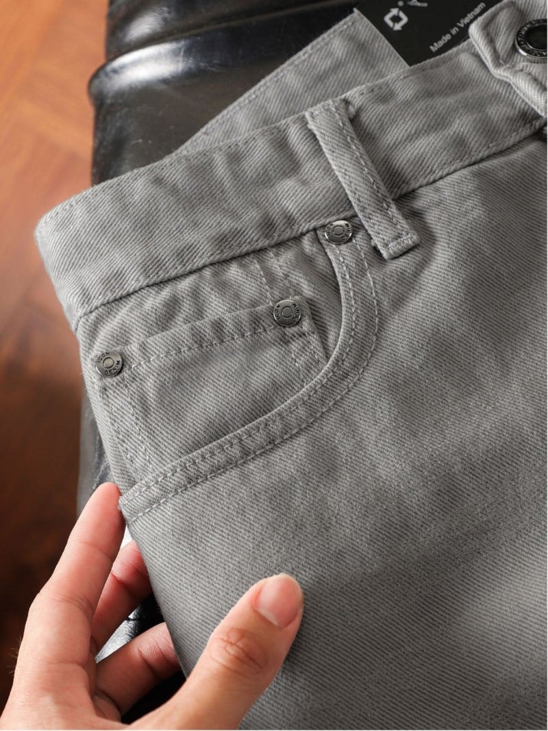 Quần Short Denim Nam Basic 5-pocket Ripped Wash Form Slim-fit