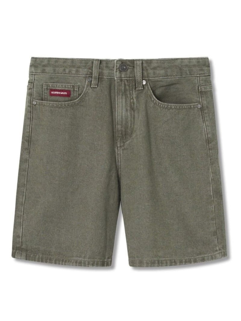 Quần Short Jean Nam Tag Da Moss Sage Tint Wash Form Baggy