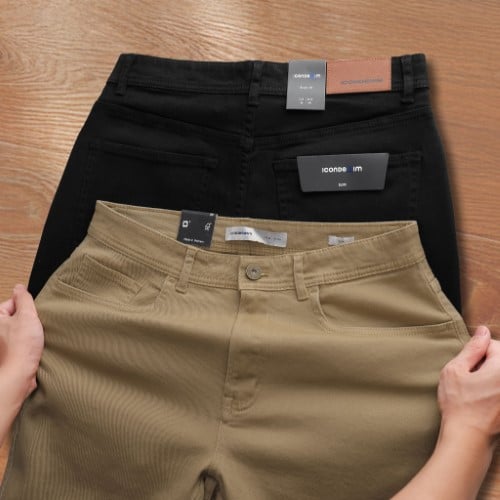 Quần Short Kaki Nam Five Pocket Classic Form Slim