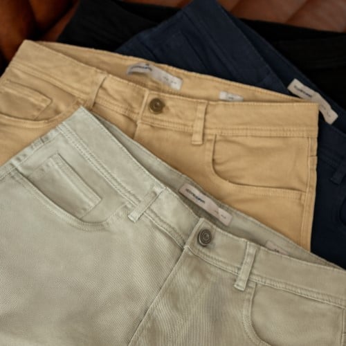 Quần Short Kaki Nam Five Pocket Classic Form Slim