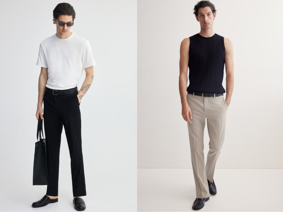 Quần tây nam hàng hiệu H&M