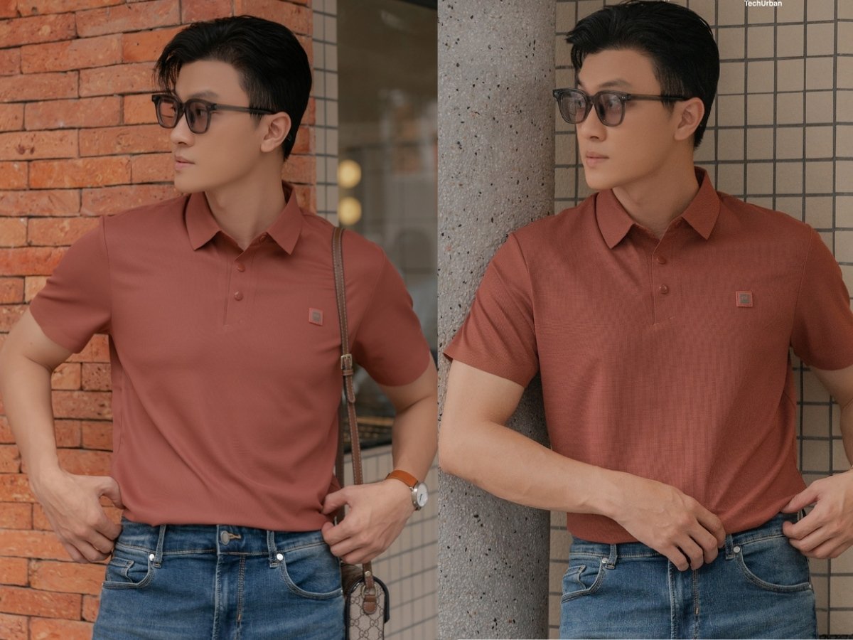 Áo polo thương hiệu uy tín có đường may sắc sảo, tinh tế
