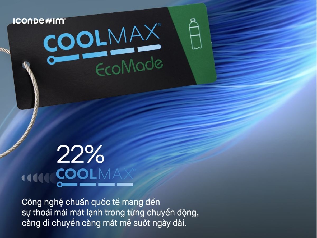 Vải Coolmax có cấu trúc sợi khác biệt so với các loại vải khác