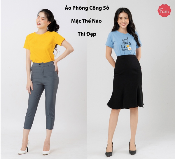 Áo phông công sở mặc thế nào thì đẹp