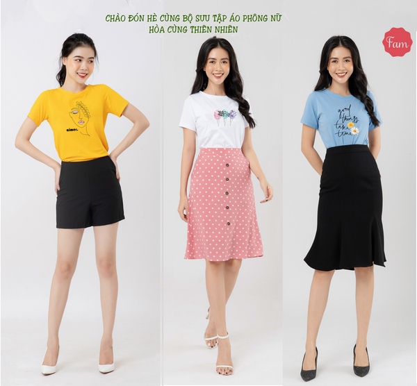 Chào đón hè cùng bộ sưu tập áo phông nữ hòa cùng thiên nhiên nhà Fam 