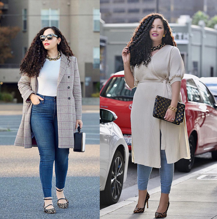 Cách diện quần jeans ôm cho nàng mũm mĩm
