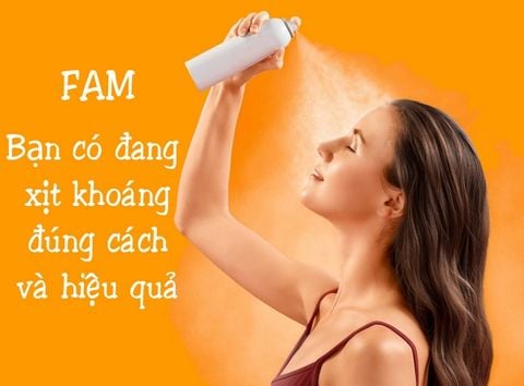 Bạn có đang sử dụng xịt khoáng đúng cách và hiệu quả