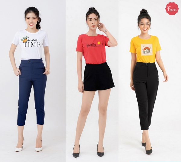 Top áo phông cổ tròn lựa chọn số 1 mùa hè 2021 thương hiệu Fam