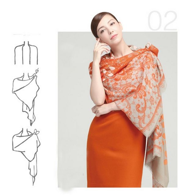 Hướng dẫn 10 kiểu thắt khăn đẹp sang chảnh cho nữ công sở