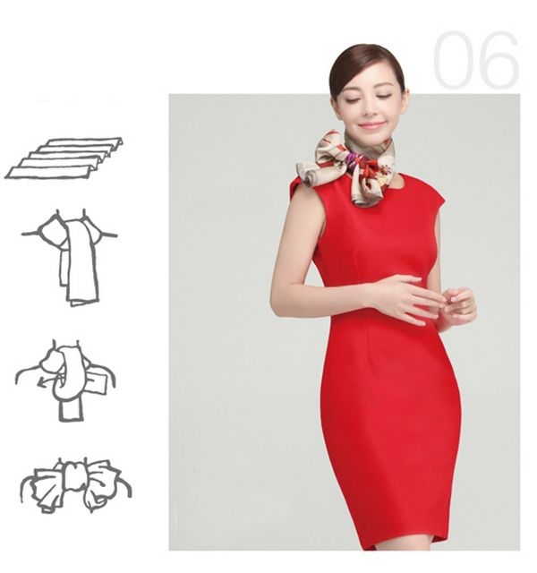 Hướng dẫn 10 kiểu thắt khăn đẹp sang chảnh cho nữ công sở
