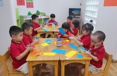 Ngày hội làm lồng đèn của trường Liên cấp Việt - Úc Hà Nội khối mầm non