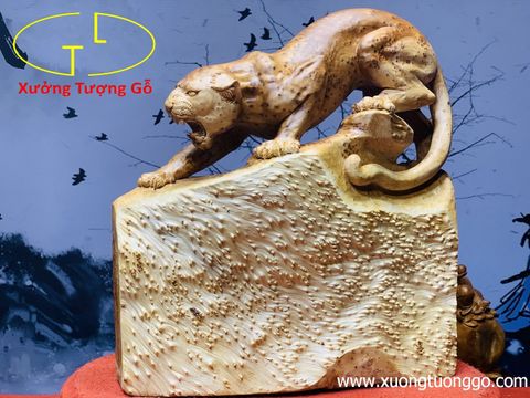 Tượng gỗ Báo săn mồi và những ý nghĩa, cách bài trí trong phong thủy