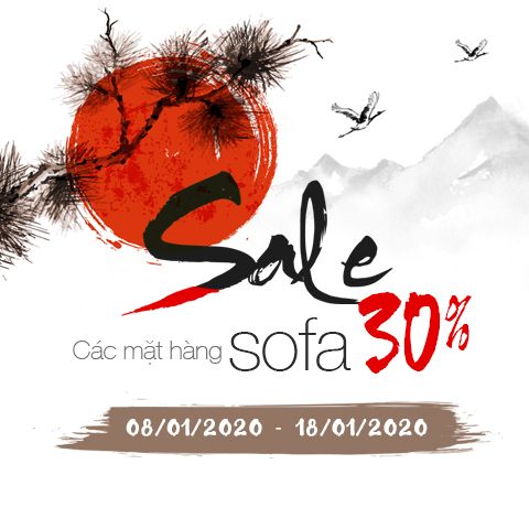 Sale 30% các mặt hàng ghế Sofa