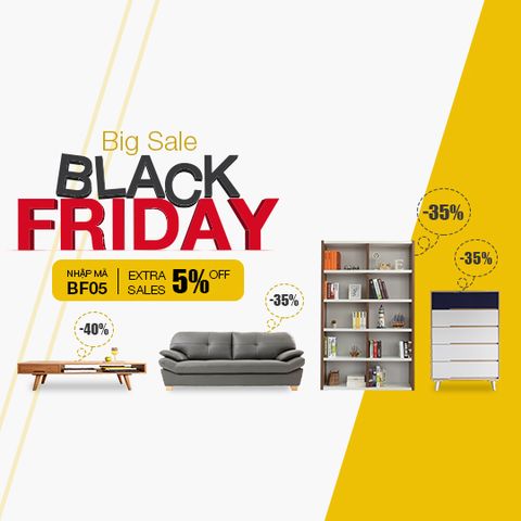 Siêu giảm giá Black friday lên tới 45% chỉ có tại Dongsuh Furniture