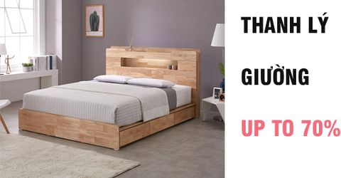 Thanh lý giường ngủ lên đến 70% tại showroom Dongsuh Furniture