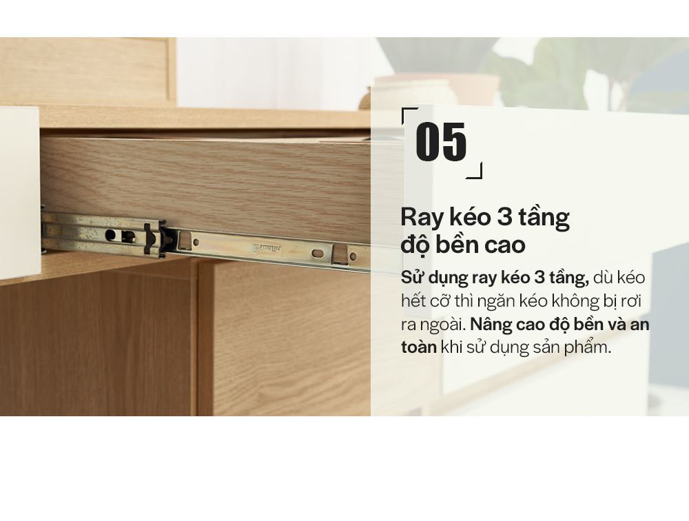 DT014 - BÀN TRANG ĐIỂM SCANDINAVIAN KÈM GƯƠNG L1150 - CHI TIẾT 08