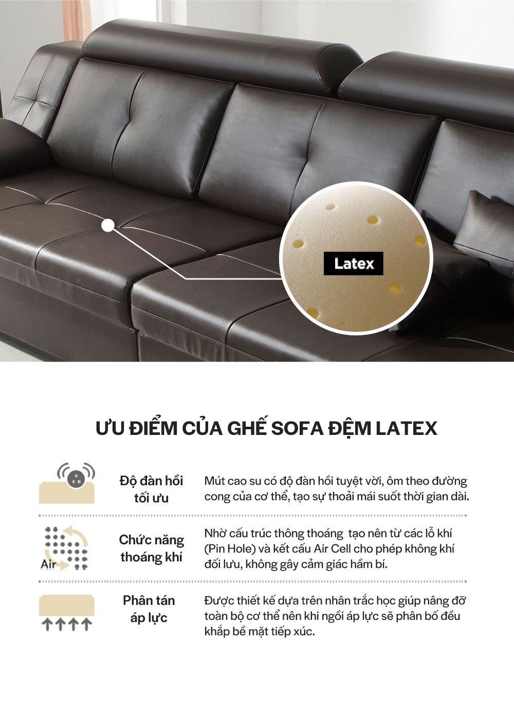 SF1352 - GHẾ SOFA DA THẬT 4 CHỖ KÈM ĐÔN - CHI TIẾT 06