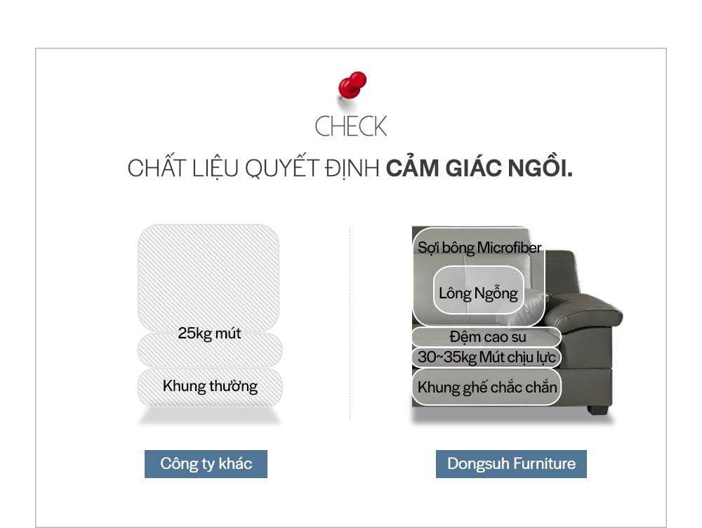 SF301 - GHẾ SOFA DA THẬT 4 CHỖ NGỒI KÈM ĐÔN - CHI TIẾT 08