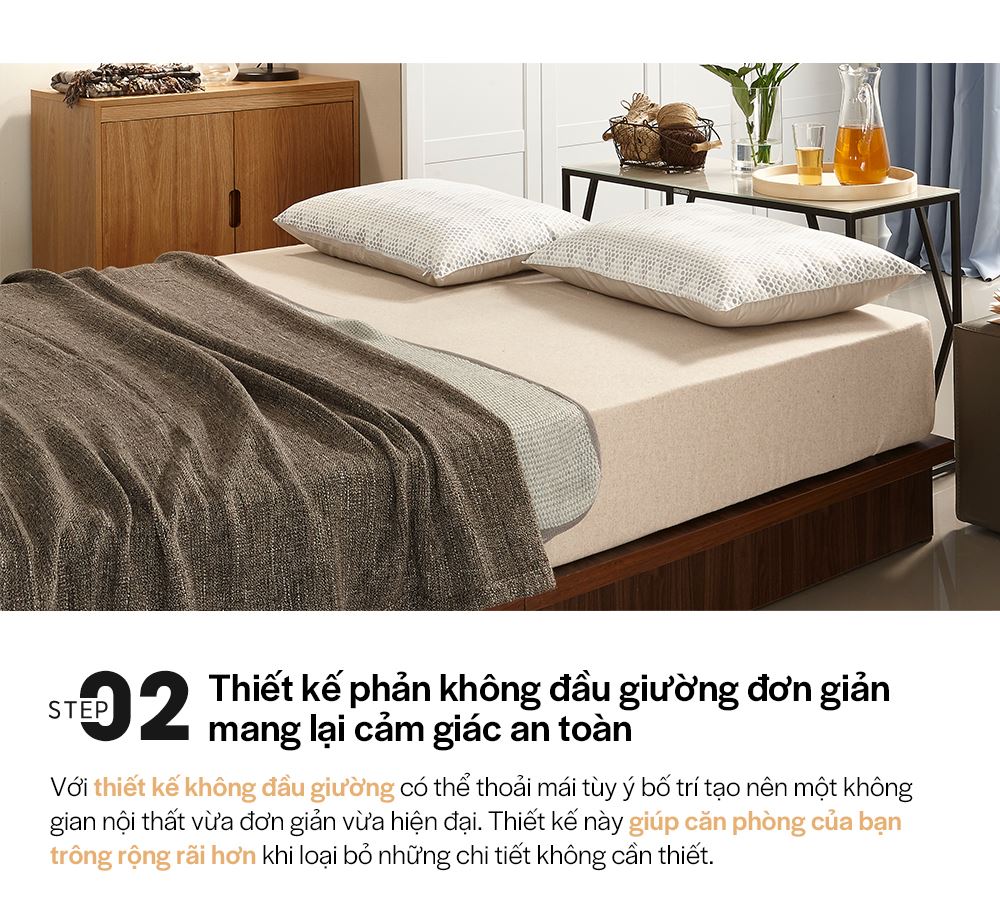 DB008 - GIƯỜNG GỖ HIỆN ĐẠI SIZE QUEEN - CHI TIẾT 03